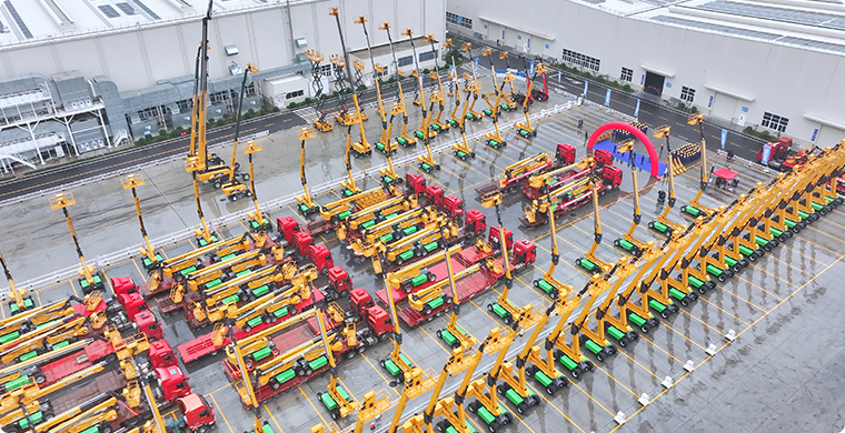 emc易倍亿元高空作业平台订单批量发车